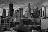 Horizontal The Los Angeles Skyline black and white Pictures