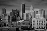 Horizontal The Los Angeles Skyline from the Fashion District black and white Pictures