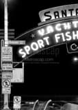 Vertical The Santa Monica Pier Sign Framed Photos