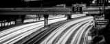 Panoramic The 110 Exit 22B in Downtown Los Angeles landscape black and white Photography