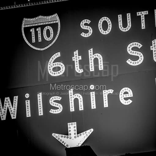 The 110 South -- Los Angeles Black and White Photos