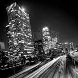 Square The Union Bank Building in Downtown Los Angeles landscape black and white Photography