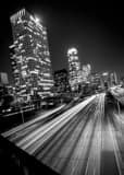 Vertical The Union Bank Building in Downtown Los Angeles landscape black and white Photography