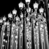 Square The Urban Lights at LACMA black and white Pictures