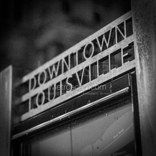 Downtown Louisville Iron Work -- Louisville Black and White Photography
