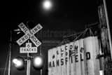 Horizontal Welcome to Mansfield Grain Elevator black and white Photos