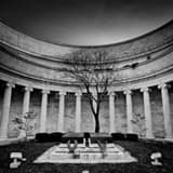 Square Inside the Harding Memorial black and white Photos