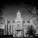 Square The Union County Courthouse black and white Photography