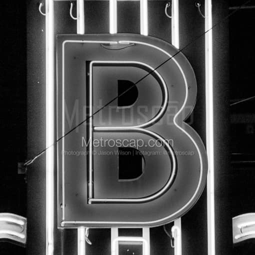 The B.B. Kings Sign -- Memphis Black and White Photography