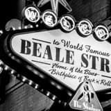 Square The Beale Street Vegas Sign Photography