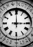 Vertical Columbia Mutual Life Building Clock Photography