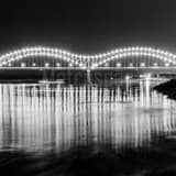 Square The Hernando de Soto Bridge in Memphis Photography