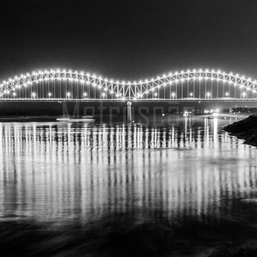 The Hernando de Soto Bridge in Memphis -- Memphis Black and White Photography