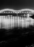 Vertical The Hernando de Soto Bridge in Memphis Photography
