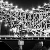 Square The Interstate-40 Bridge over the Mississippi River Photography
