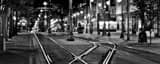 Panoramic Main Street in Downtown Memphis at Night Photography