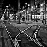 Square Main Street in Downtown Memphis at Night Photography