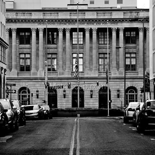 Memphis Black and White Photographs of The Memphis Custom and Court House and Post Office The Memphis Custom and Court House and Post Office -- Memphis Black and White Photographs