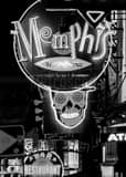 Vertical Memphis Music Sign Photography