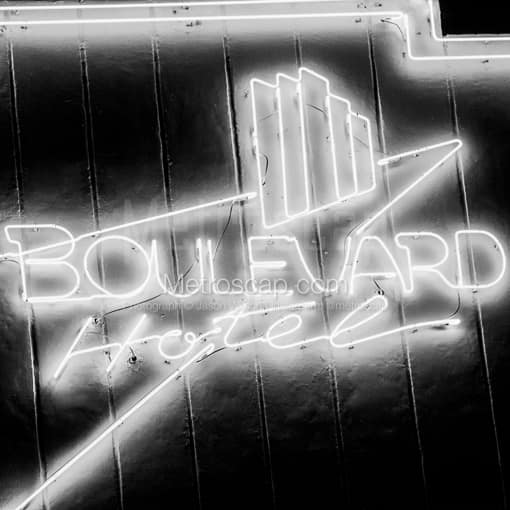 The Boulevard Hotel on South Beach -- Miami Black and White Photos