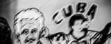 Panoramic The Cuba Mural in Little Havana Framed Photos