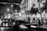 Horizontal The Edison Hotel at Ocean Drive at 10th Street black and white Photos