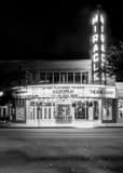 Vertical The Miracle Theatre in Coral Gables landscape black and white Photography