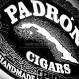 Square Padron Handmade Cigars black and white Photos