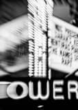 Vertical The Tower Theater in Little Havana black and white Photos