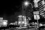 Horizontal US 1 Southbound into Downtown Miami black and white Photos