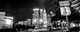 Panoramic US 1 Southbound into Downtown Miami black and white Photos