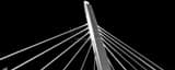 Panoramic A Spire of the Sixth Street Bridge black and white Photos