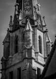 Vertical The Steeple of the Church of the Gesu Framed Photos