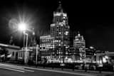 Horizontal Downtown Milwaukee Skyline and Riverwalk Framed Photos