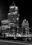 Vertical Downtown Milwaukee Skyline and Riverwalk Framed Photos