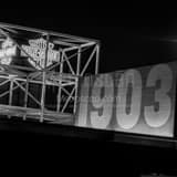 Square The Harley Davidson Museum black and white Photos