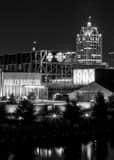Vertical The Harley-Davidson Museum and Milwaukee Skyline Framed Photos