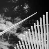 Square The Burke Brise Soleil Wing on the Milwaukee Art Museum black and white Photos