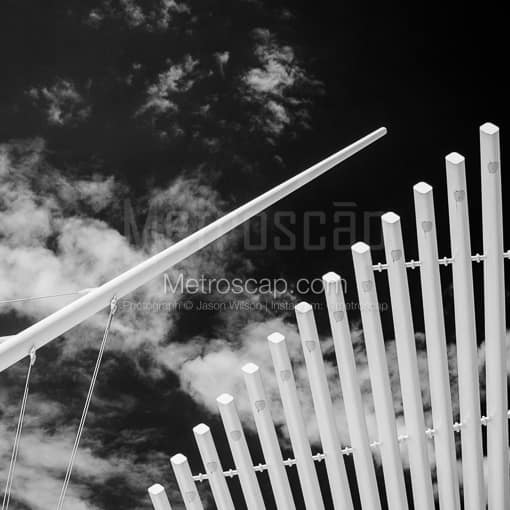 The Burke Brise Soleil Wing on the Milwaukee Art Museum -- Milwaukee Black and White Photos