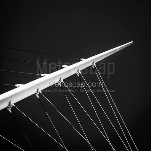 The Support Beam of the Milwaukee Art Museum -- Milwaukee Black and White Photos