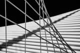 Horizontal Support Cables for the Milwaukee Art Museum Structure black and white Photos