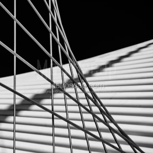 Support Cables for the Milwaukee Art Museum Structure -- Milwaukee Black and White Photos