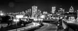 Panoramic The Milwaukee Skyline at Night Framed Photos