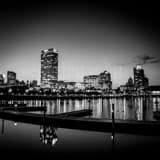 Square The Milwaukee Skyline Framed Photos