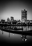 Vertical The Milwaukee Skyline Framed Photos