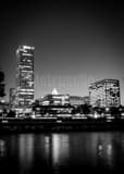 Vertical The Milwaukee Skyline from  Discovery World Framed Photos