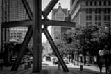 Horizontal The Orange Sculpture and Downtown Milwaukee Framed Photos