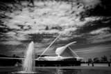 Horizontal The Milwaukee Art Museum black and white Photos
