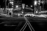 Horizontal The Third Ward at Night black and white Photos