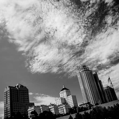 The University Club Tower -- Milwaukee Black and White Photos